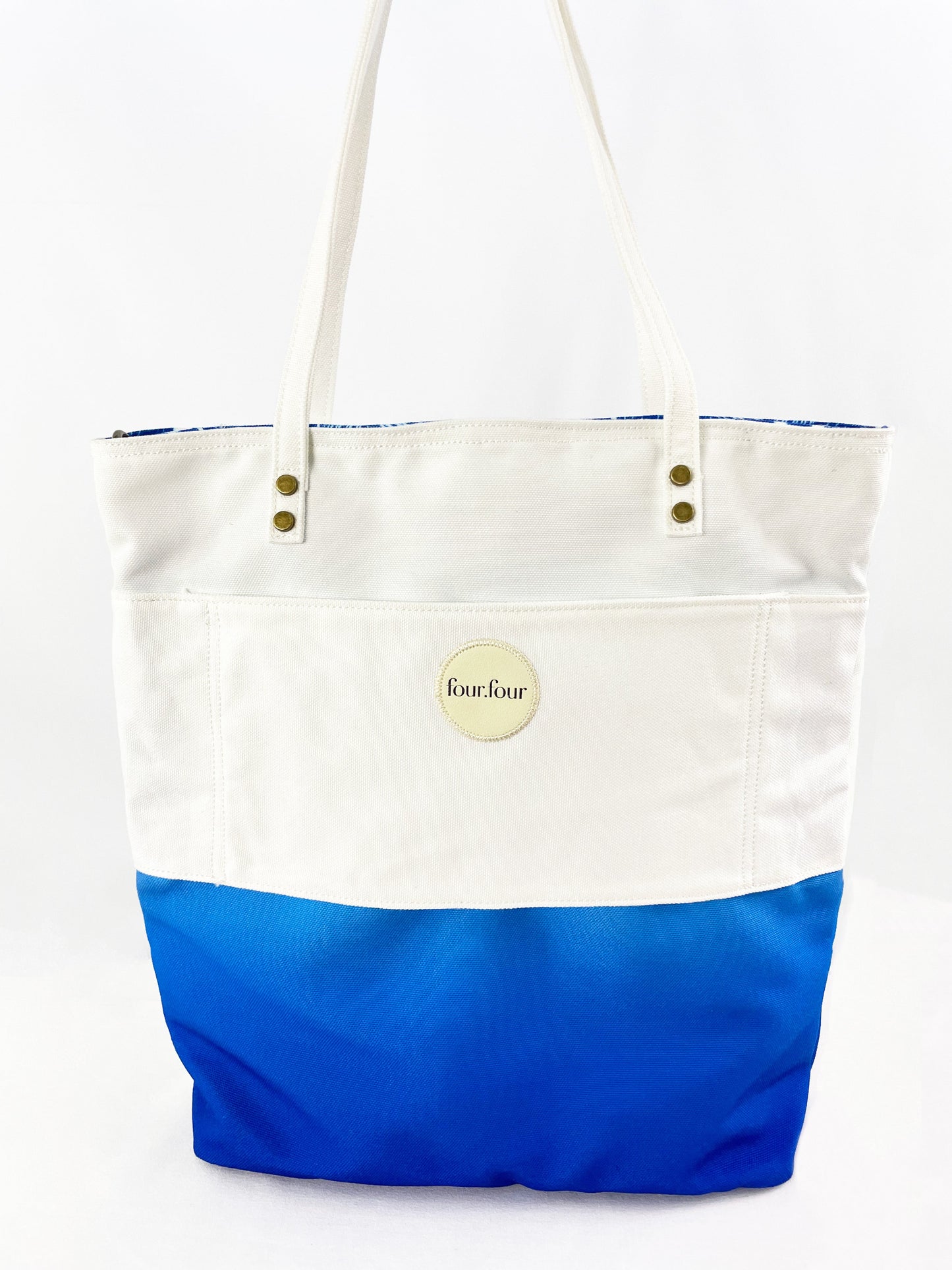 Going Places Tote Bag Ombre Blue by FourFour Co