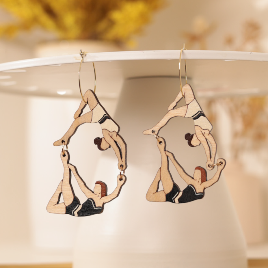 Trapeze Artist Hoops by LE CHIC MIAMI