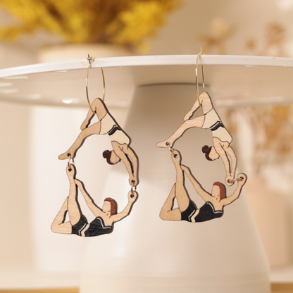 Trapeze Artist Hoops by LE CHIC MIAMI