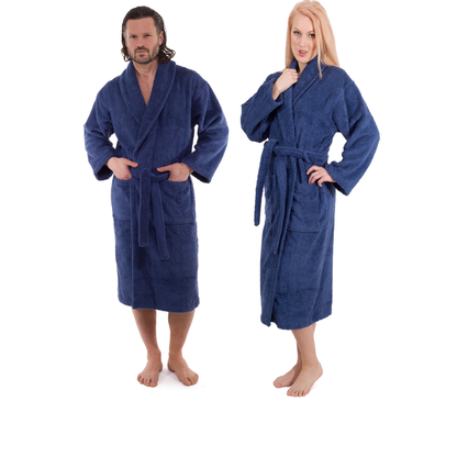 Classic Turkish Combed Cotton Luxurious Thick Unisex Bathrobes by Classic Turkish Towels