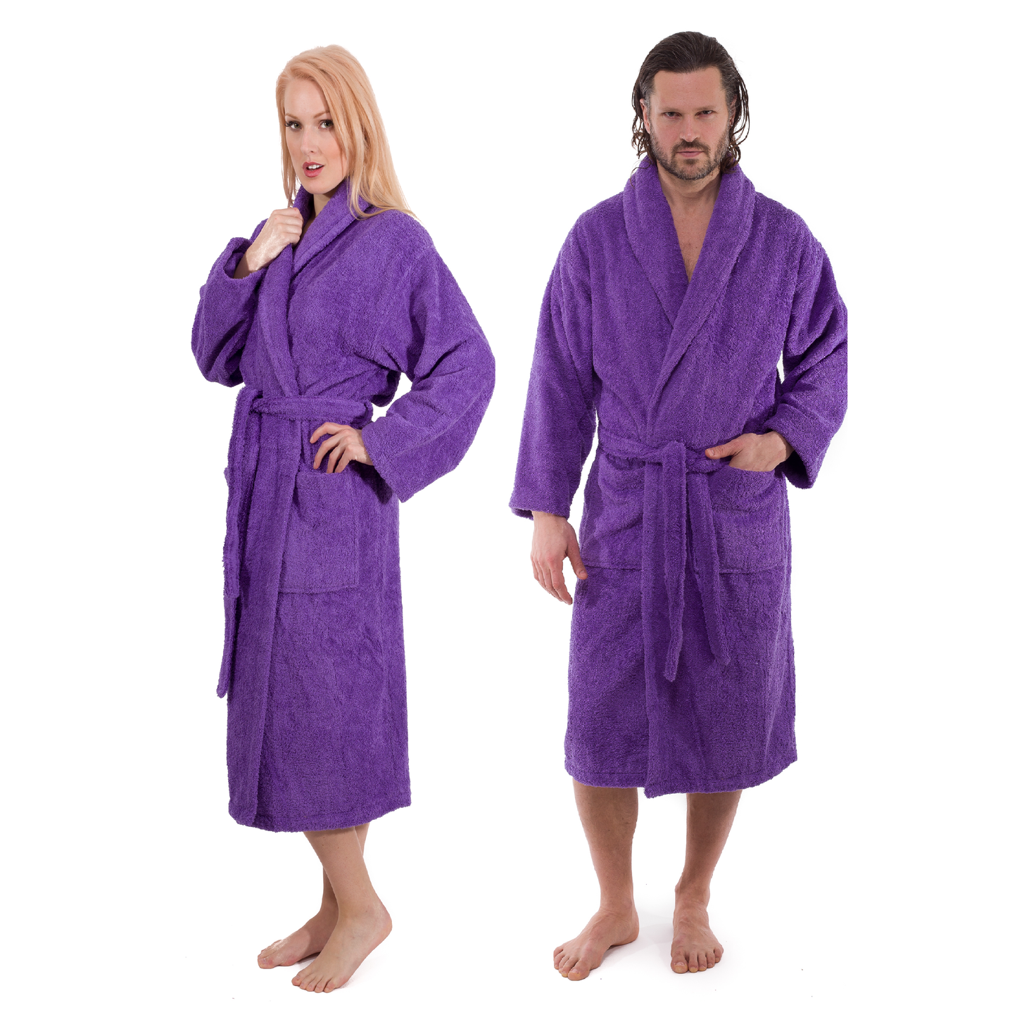 Classic Turkish Combed Cotton Luxurious Thick Unisex Bathrobes by Classic Turkish Towels