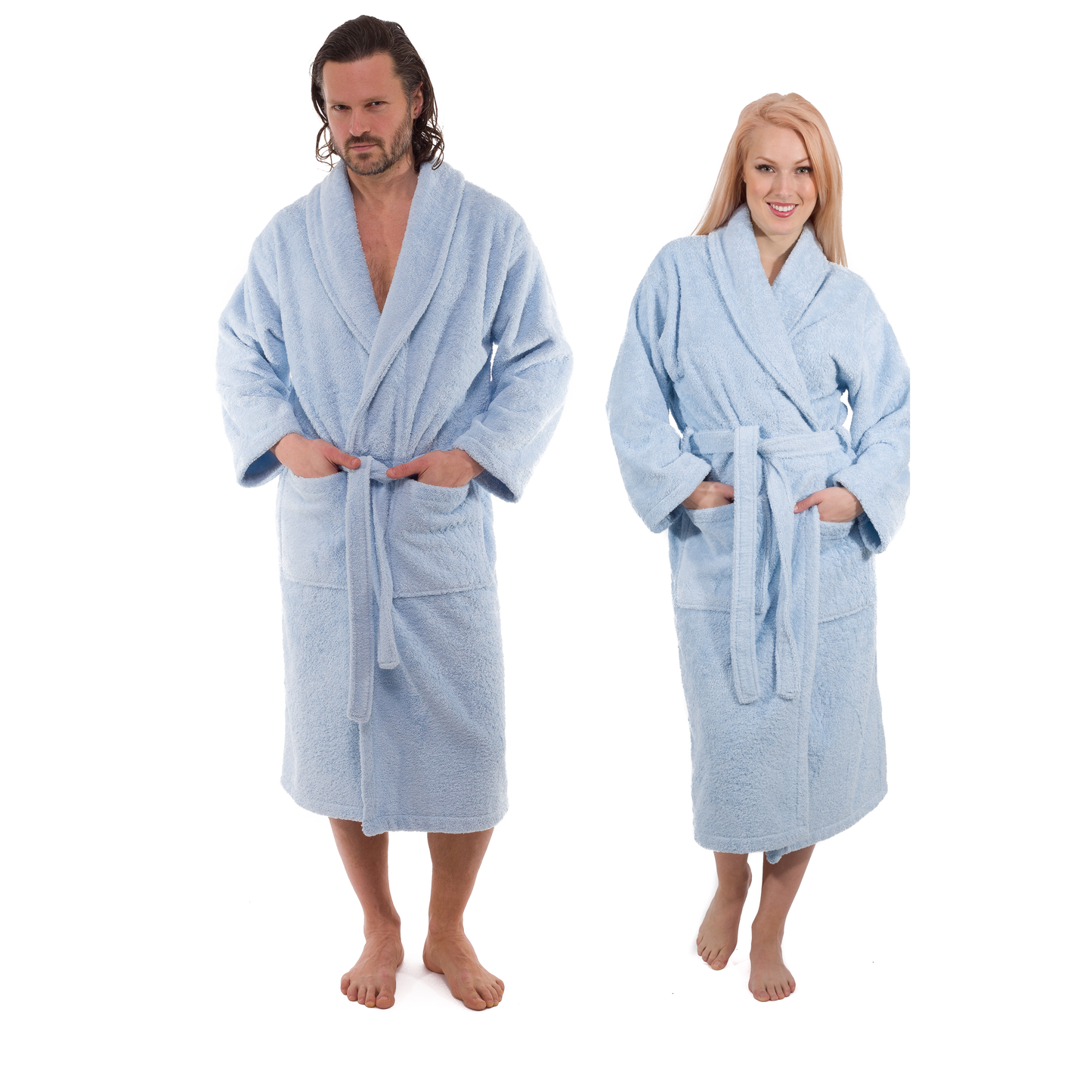 Classic Turkish Combed Cotton Luxurious Thick Unisex Bathrobes by Classic Turkish Towels