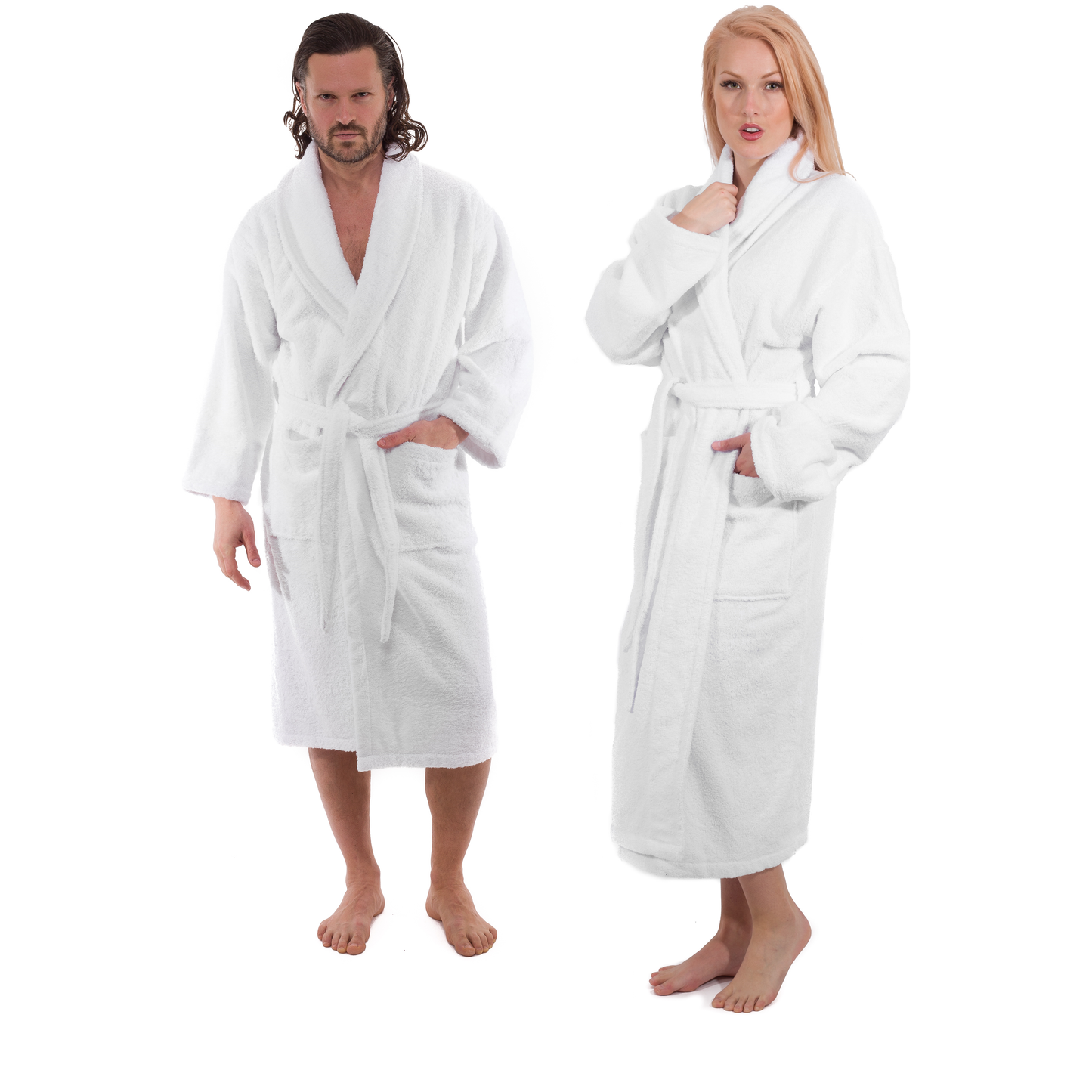 Classic Turkish Combed Cotton Luxurious Thick Unisex Bathrobes by Classic Turkish Towels