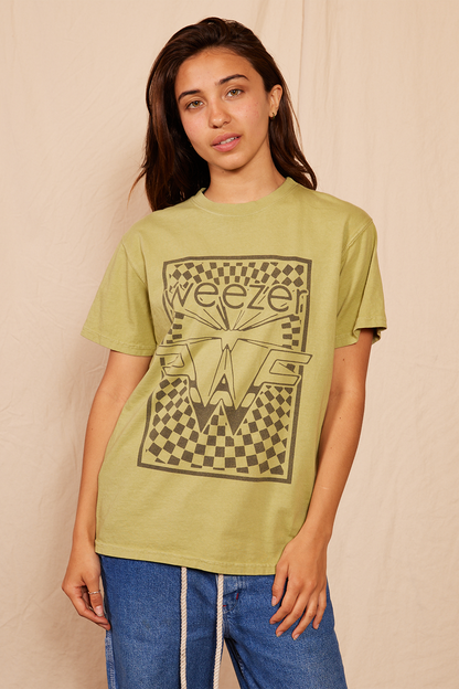 Weezer Checkered Tee