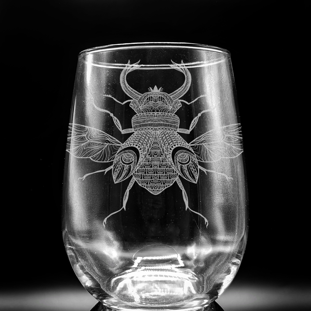 Mystical Animal Wine Glasses