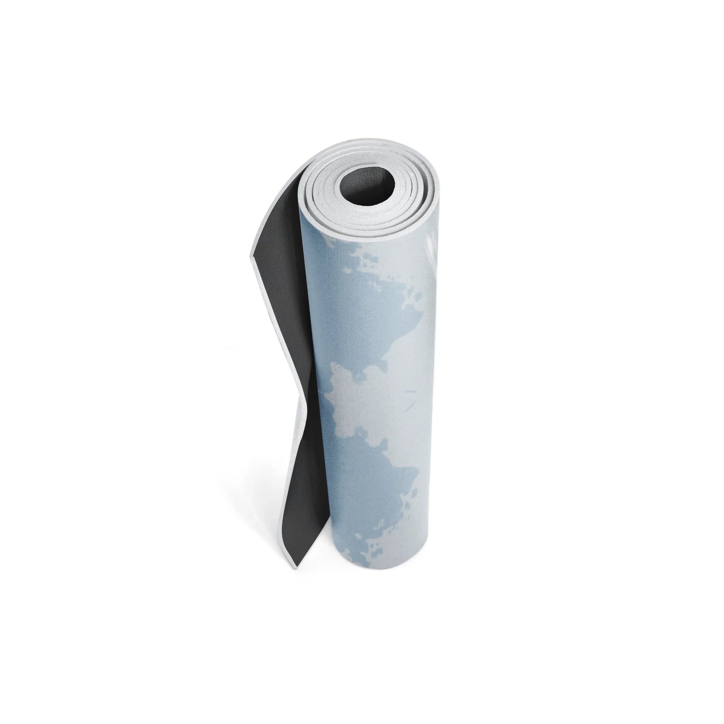 Roll of paper with a camouflage pattern on a white background