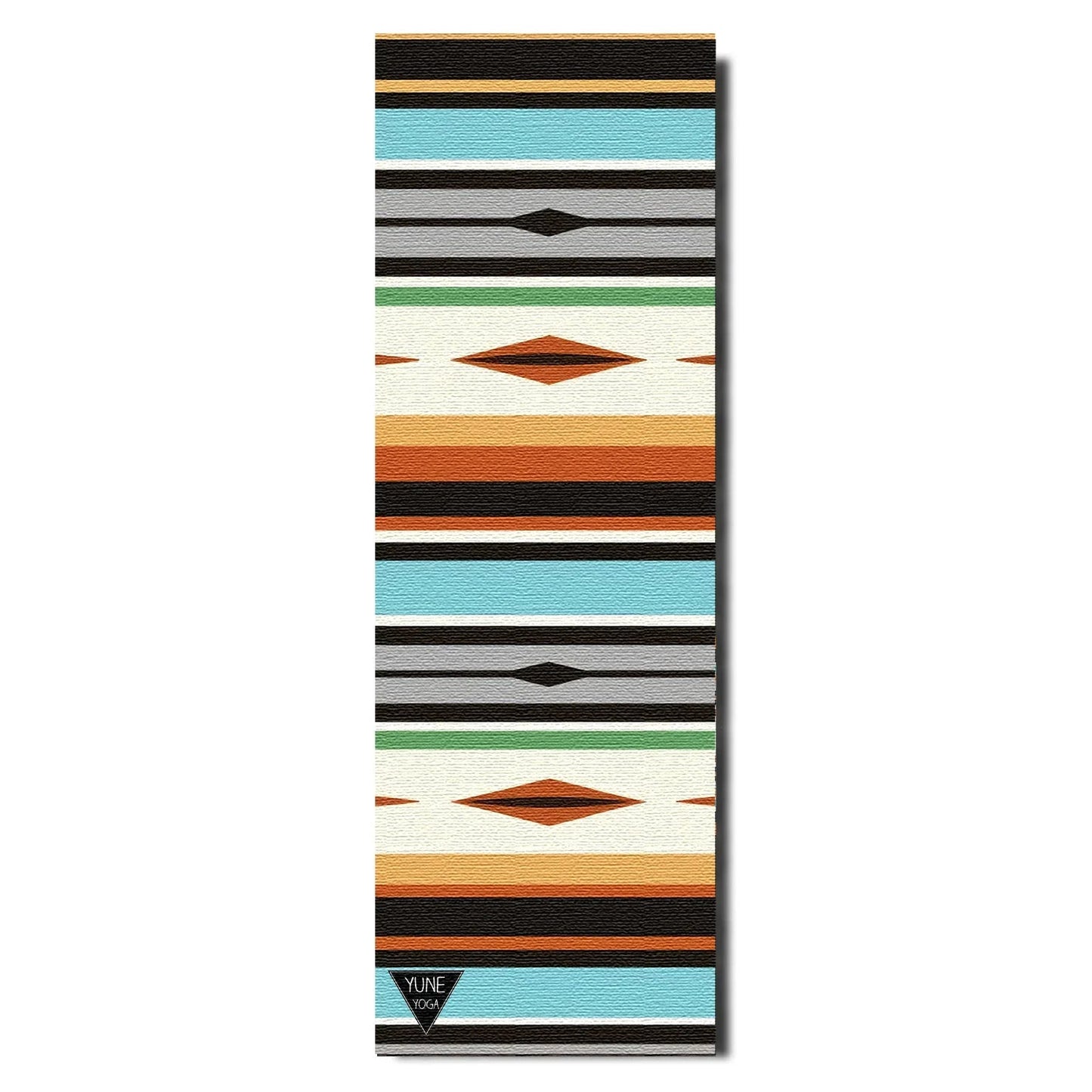 Yoga Mat | 6mm Thick | Multi Color Striped | Non-Slip | Eco Friendly | Yune Yoga | Wolfs Den - Yune Yoga