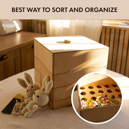 Wooden storage/sorter for constructor by Goodevas