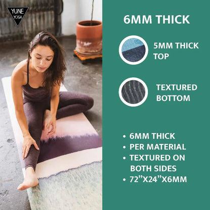 Bowie Lightweight Yoga Mat – 6mm Non-Slip, Eco-Friendly & Travel-Ready | Yune Yoga