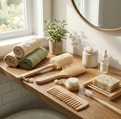 Zero-Waste Bathroom Essential Accessories Bundle 7-pcs Set